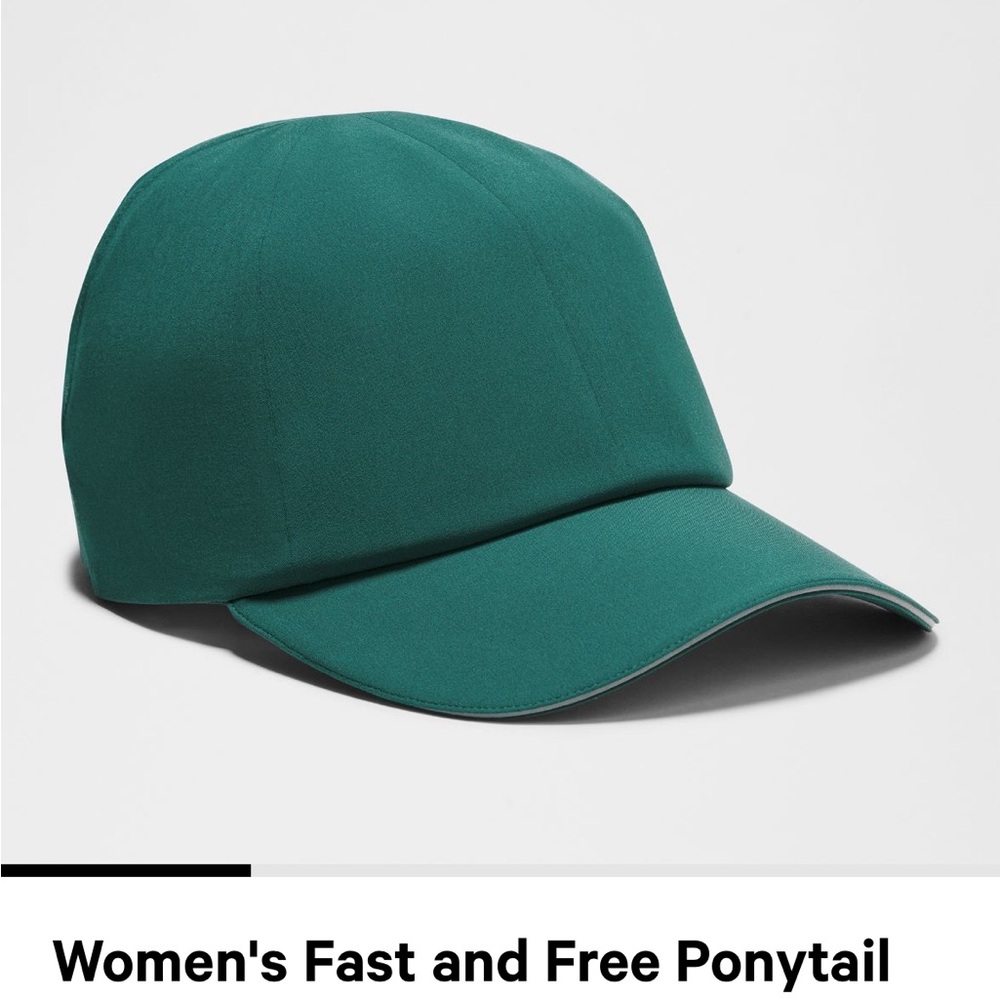 Women's Green Ponytail Cap